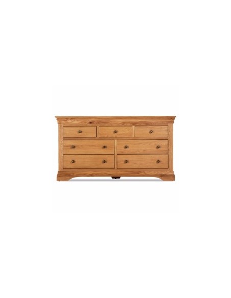 Delta 3+4 Drawer Wide Chest - French Oak