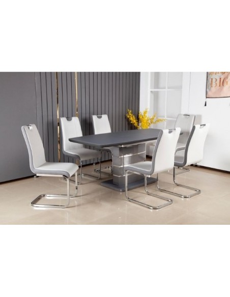 Modena Extension Dining Table - Dark Grey