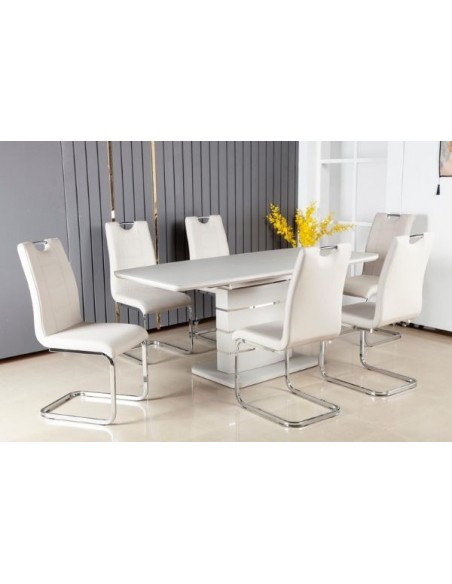 Modena Extension Dining Table - Light Grey