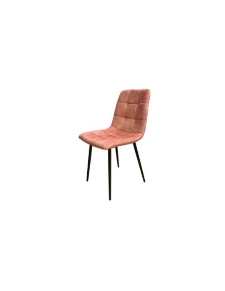 Pedro Dining Chair - Peach Velvet