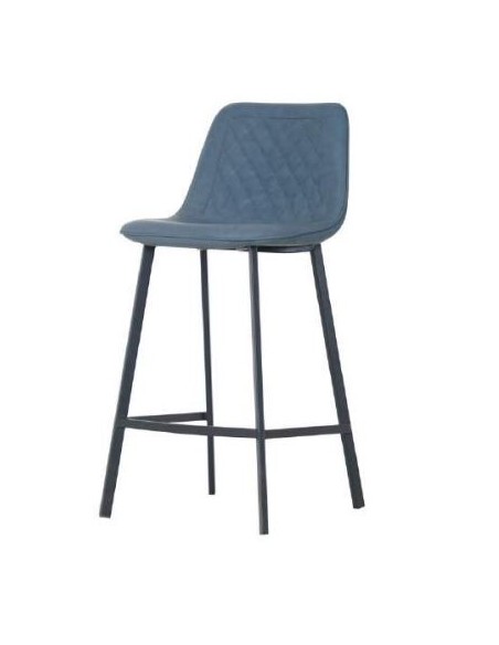 Retro Bar Stool - Skylight Blue