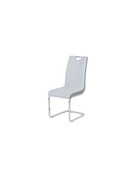 Rimini Dining Chair - Light Grey PU