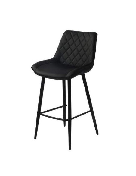 Silvia Bar Stool - Black PU