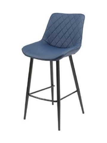 Silvia Bar Stool - Blue PU