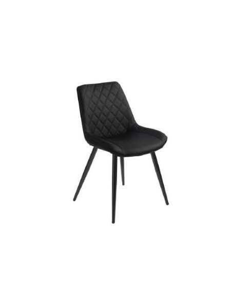 Silvia Dining Chair - Black PU