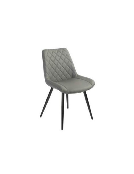 Silvia Dining Chair - Grey PU