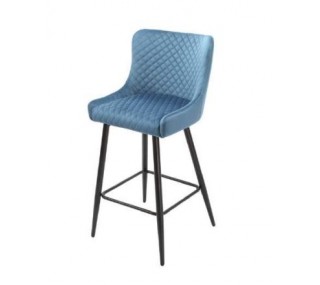 Talia Bar Stool - Blue Velvet