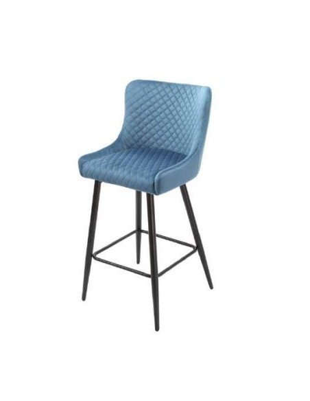 Talia Bar Stool - Blue Velvet