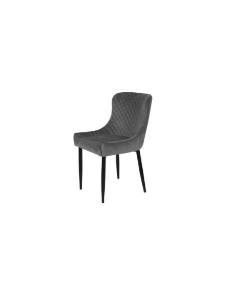 Talia Dining Chair - Grey Velvet