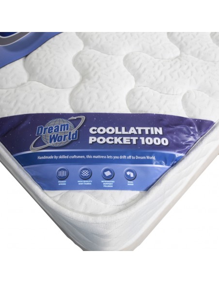 Dream World Coollattin Pocket 1000 Mattress - 4FT6