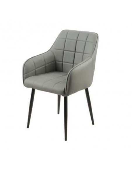 Branca Dining Chair - Grey PU