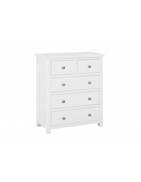 Whitney 3+2 Drawer Chest - White