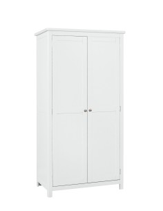 Siena Double Wardrobe - White