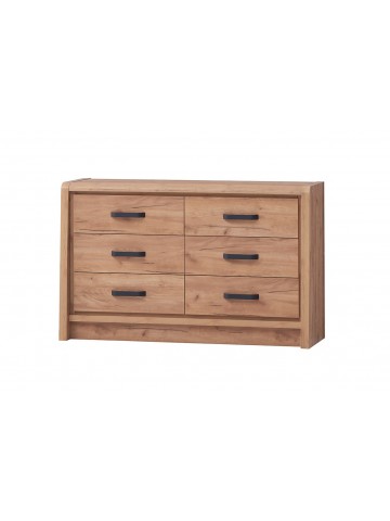 Jack 6 Drawer Chest - Oak