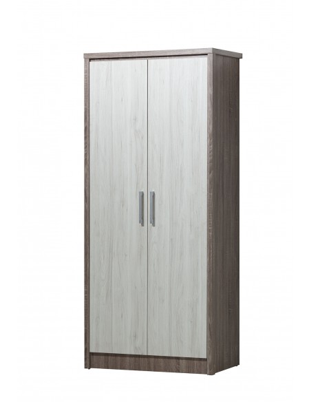 Lucy Double Wardrobe - Sonoma/Grey Oak