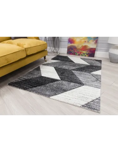 Impulse Chevron Rug - Grey