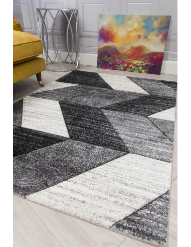 Impulse Chevron Rug - Grey