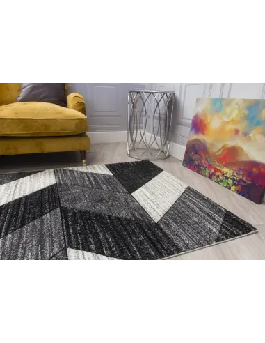 Impulse Chevron Rug - Grey