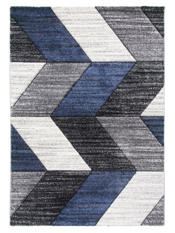 Impulse Chevron Rug - Navy