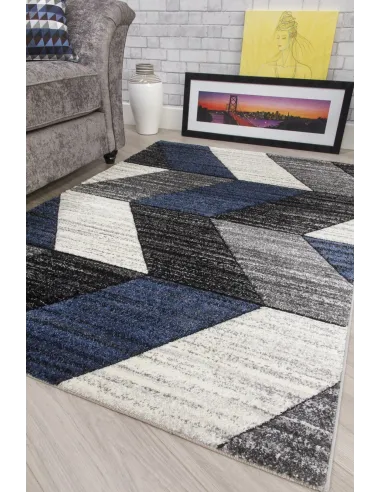 Impulse Chevron Rug - Navy
