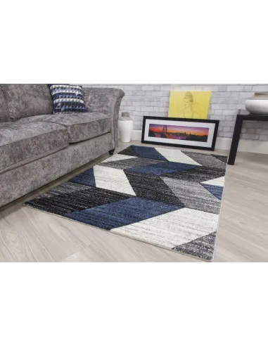 Impulse Chevron Rug - Navy