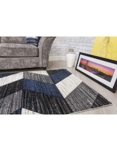 Impulse Chevron Rug - Navy