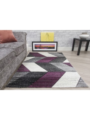 Impulse Chevron Rug - Purple