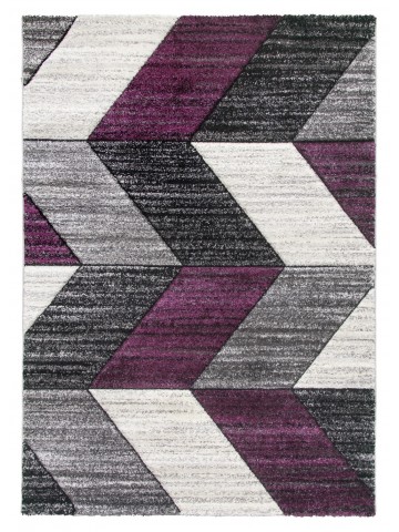 Impulse Chevron Rug - Purple