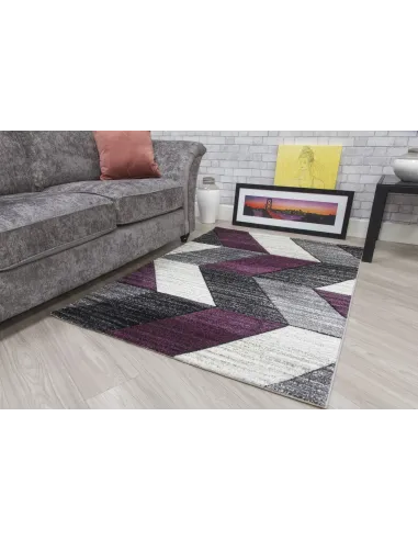 Impulse Chevron Rug - Purple