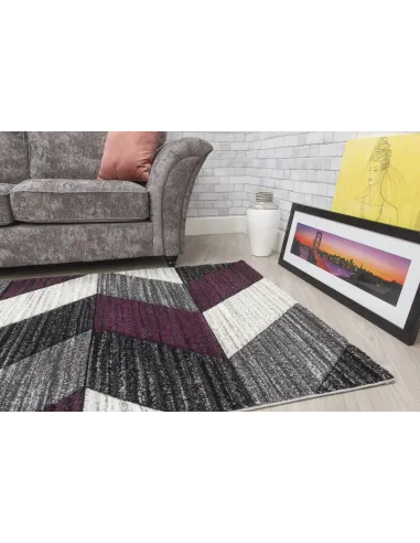 Impulse Chevron Rug - Purple