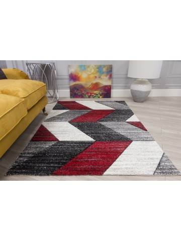 Impulse Chevron Rug - Red