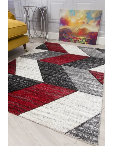 Impulse Chevron Rug - Red