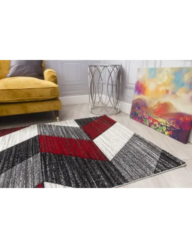 Impulse Chevron Rug - Red