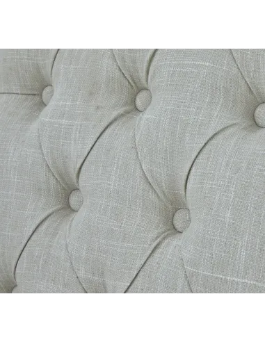 Gia Button Back Upholstered Dining Chair - Natural