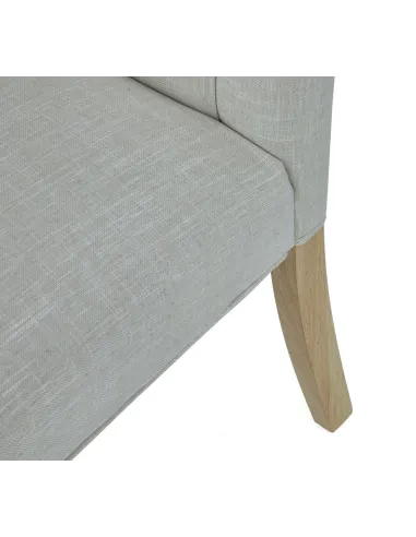 Gia Button Back Upholstered Dining Chair - Natural