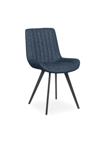 Grover Dining Chair - Dark Blue PU