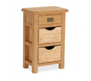 Astoria Telephone Table with Baskets - Warm Wax | furniture shop carlow, furniture carlow, furniture naas, furniture wexford, furniture ireland, furniture stores dublin