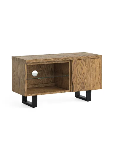 Isaac 900mm Small TV Unit - Oak