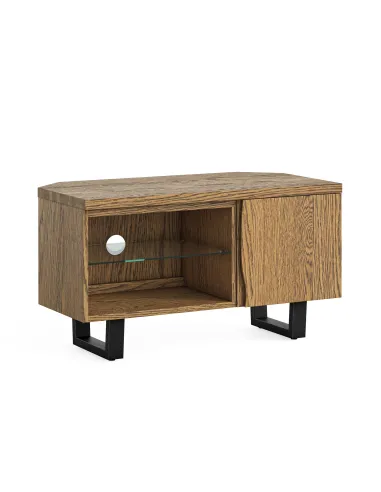 Isaac Corner TV Unit - Oak