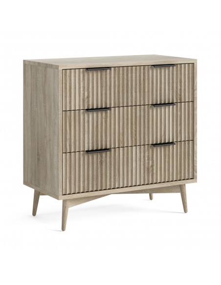 Jakob 3 Drawer Chest - Oak