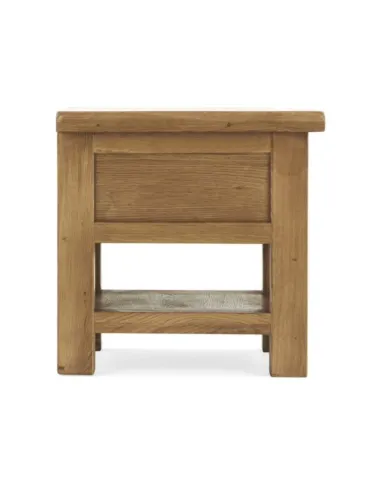Astoria Lamp Table With Drawer - Warm Wax