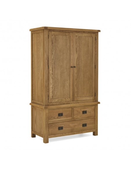 Astoria Gents 3 Drawer Wardrobe - Warm Wax