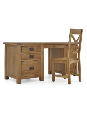 Astoria Double Desk - Warm Wax