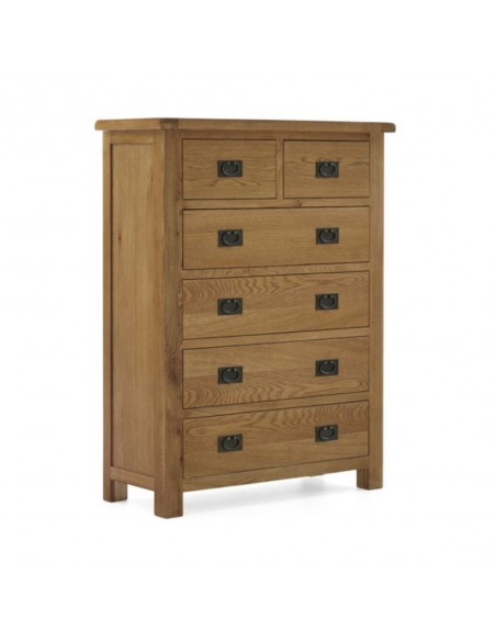 Astoria 2 over 4 Drawer Chest - Warm Wax