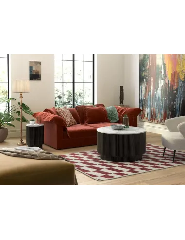 Lantine Coffee Table - Mango Charcoal/Marble