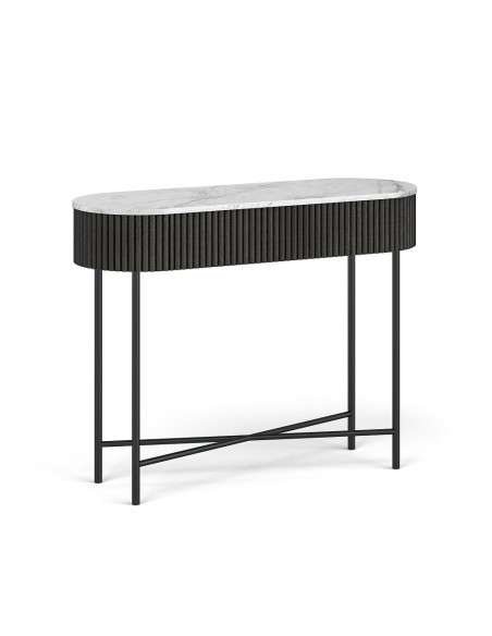 Lantine Console Table - Mango Charcoal/Marble