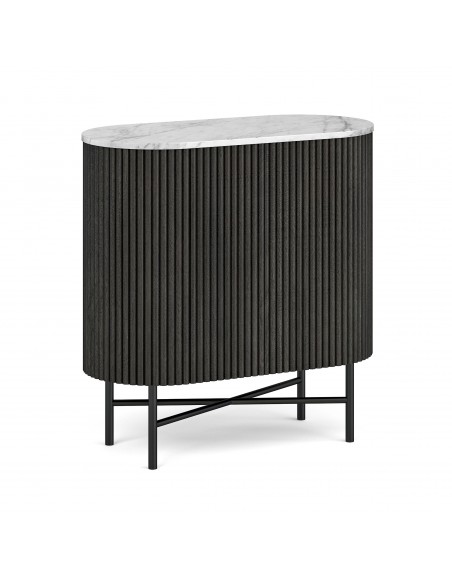 Lantine Mini Sideboard - Mango Charcoal/Marble