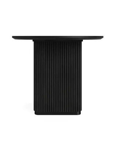 Lantine Oval Dining Table - Mango Charcoal/Marble