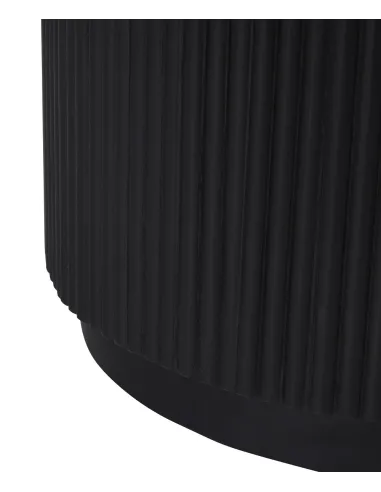 Lantine Round Dining Table - Mango Charcoal/Marble