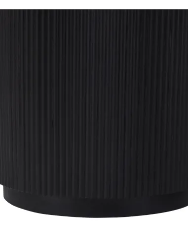 Lantine Round Dining Table - Mango Charcoal/Marble